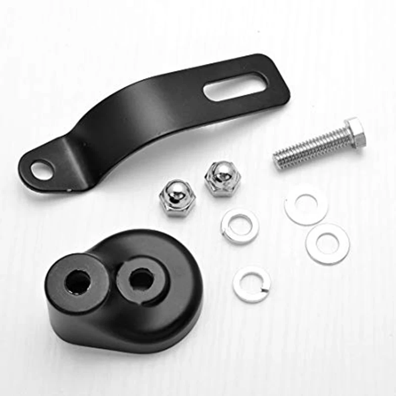 Black Twin Horn Cover V-Shield Cowbell Set For 1992-2014  Dyna Softail Road King Street Electra Glide V-Rod