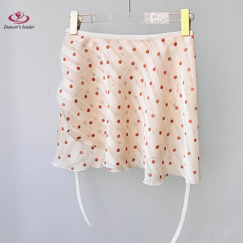 Falda de malla con cordones y lunares plateados para niña de Ballet, falda de baile, mono para adulto, minifalda de práctica de Ballet
