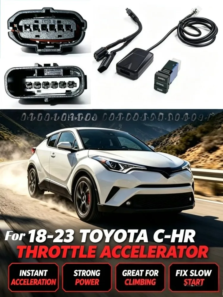 Electronic Throttle Controller Launch Acceleration Booster For  18-23 Toyota C-HR Resolves Acceleration lag When Starting.