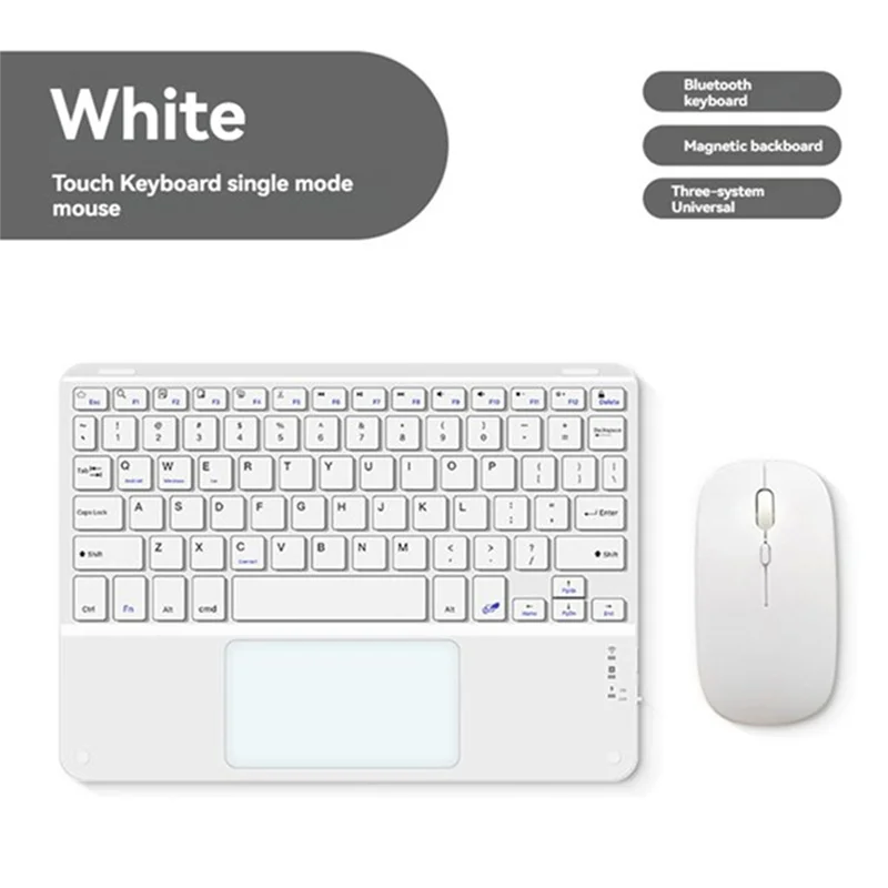 Well Made-Touchpad Bluetooth Keyboard  For PC Tablet Gaming Wireless Keyboard With Mouse B
