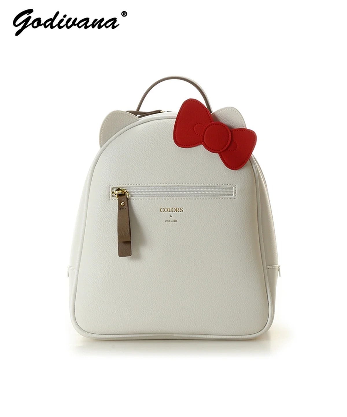 Sac à dos en cuir blanc pour femmes, sac à bandoulière, sac à main étudiant, style japonais, nouvelle mode