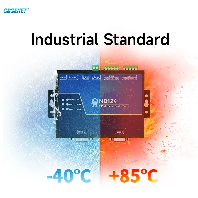 Imagem -05 - Gateway Modbus para o Servidor Serial Ethnernet Canais Rs485 Rs232 Rs422 Cdsenet Nb124 Tcp Udp Mqtt Http Tcp- Rtu Verdog