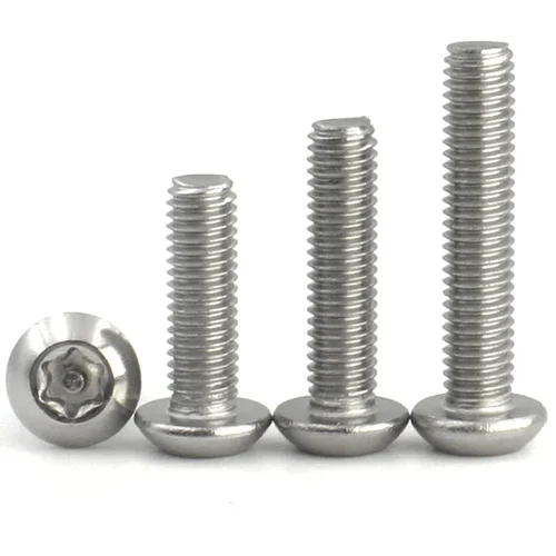 Imagen 2 del producto Perno de seguridad con botón Torx de seis lóbulos, cabeza redonda de acero inoxidable 304, M2, M3, M4, M5, M6, M8, M10, con Pin, antirrobo, a prueba de manipulaciones