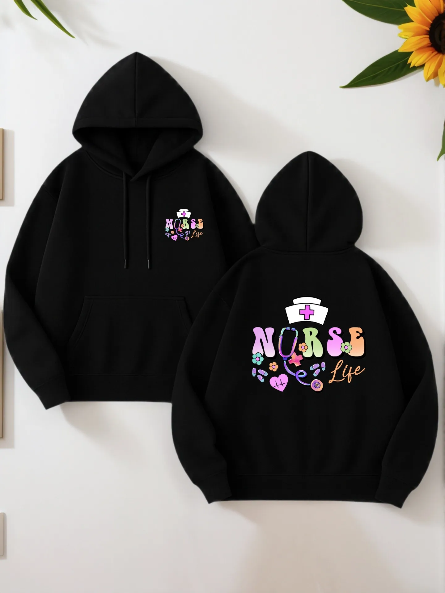 هوديي جرافيك للرجال، حرف - بلوفر بغطاء للرأس مطبوع، نمط ملابس الشارع، قماش ناعم، للشباب، للارتداء اليومي #1