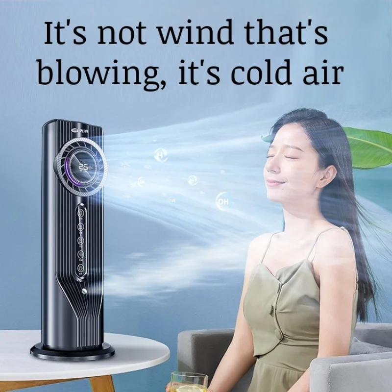 Home Silent Desktop Cooling Fan USB Charging Humidification Energy Saving Air Conditioning Fan