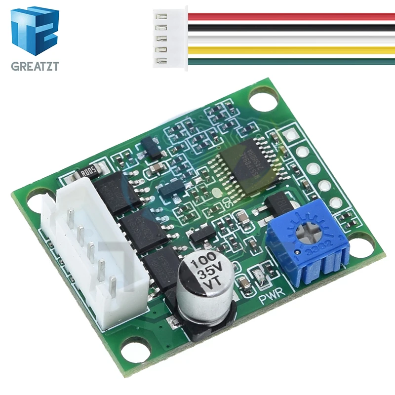 TZT DC 6-20V 60W 12V Brushless Motor Driver Board BLDC Speed Controller 3 Phase Governor Hallless Switch Module With Cable