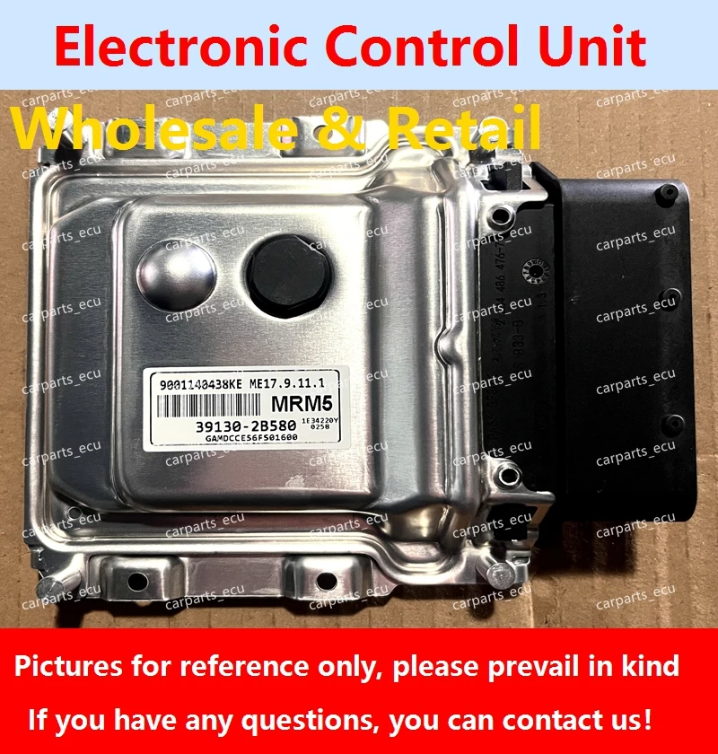 

39130-2B580 MRM5 For Hyundai kia rio cerato car Engine computer board ME17.9.11.1 39117-2BBA7 Y2A8 ECU 39110-2BFB5 C46