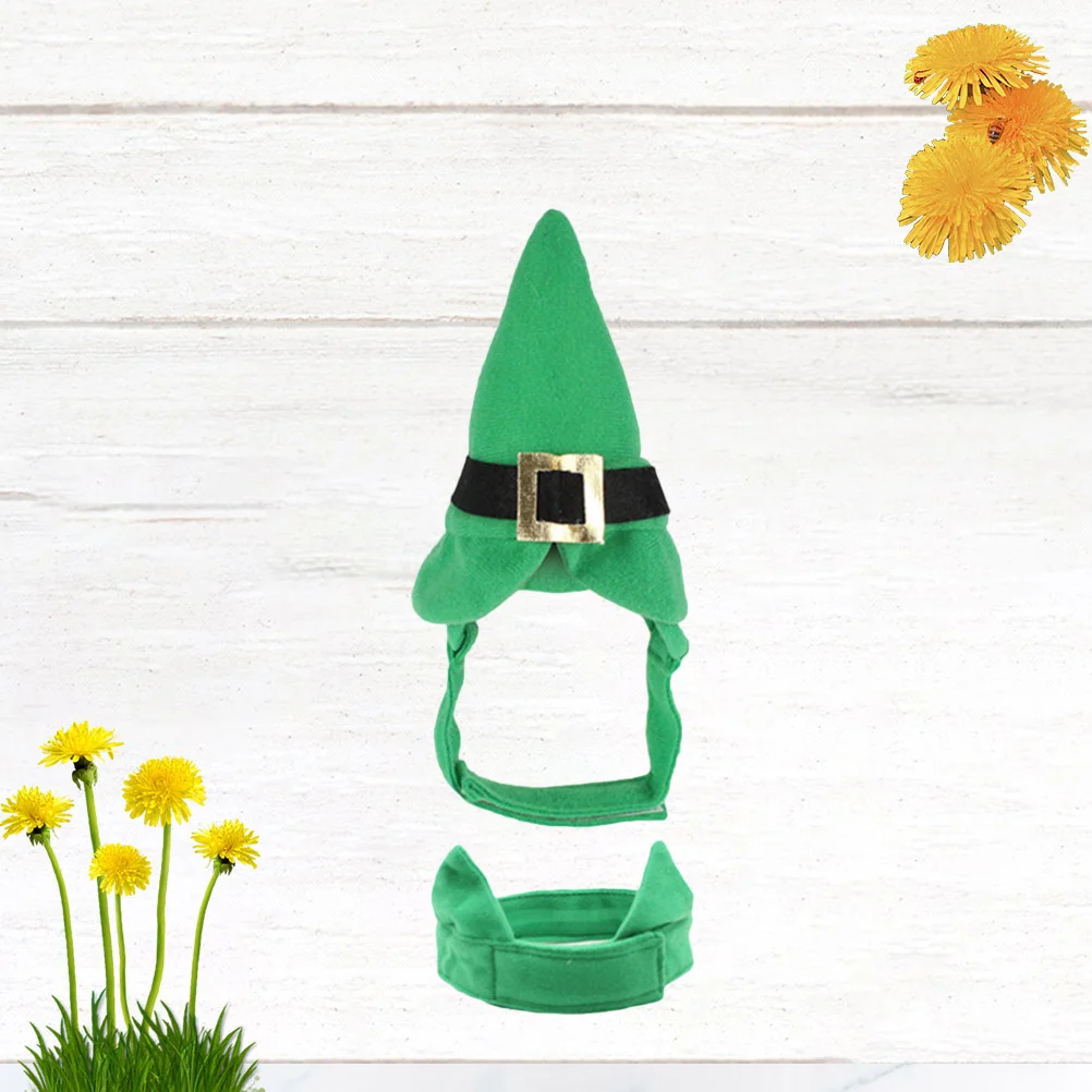 Conjunto de disfraz del Día de San Patricio para mascotas, diadema de algodón de alta calidad para perros, Kit de cinturón, traje de fiesta verde, conjunto de disfraz del Día de San Patricio para mascotas