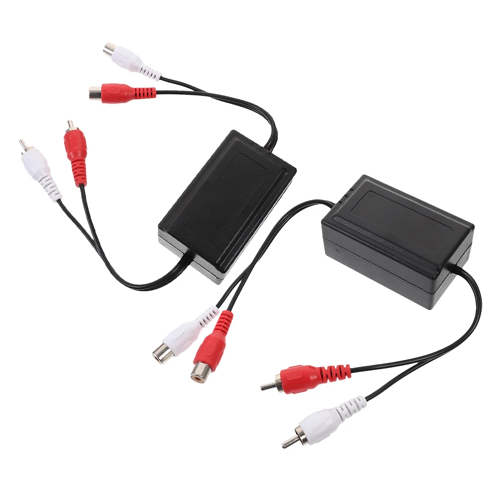 

2pcs Car Audio Filter Noise Isolator Audio Systems Ground Loop Signal Separator AUX Enhancer