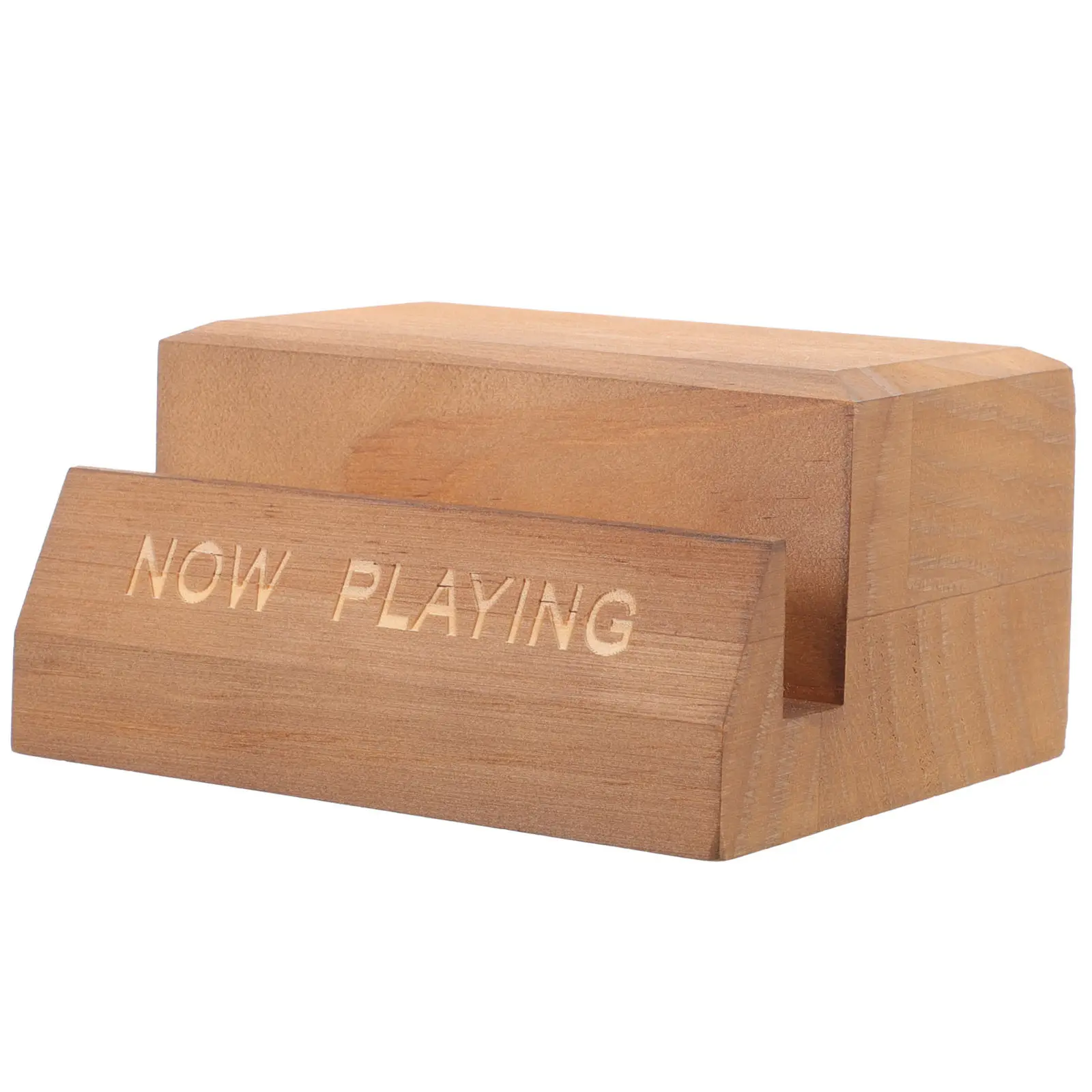 Wood Vinyl Record Stand Album Cover Holder Portable Tabletop Organizer Vinyl Record Stand Album Cover Holder - view 4