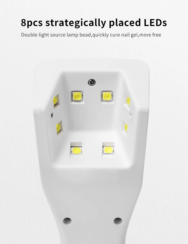 4QUEENS Mini-Hand-Nagellampe, wiederaufladbar, für Gel-Nagellack, tragbarer Nageltrockner, UV-Nagelkunst-Werkzeuge, Gellampe, UV-Nagelkunst-Werkzeuge, Gellampe für den Heimgebrauch