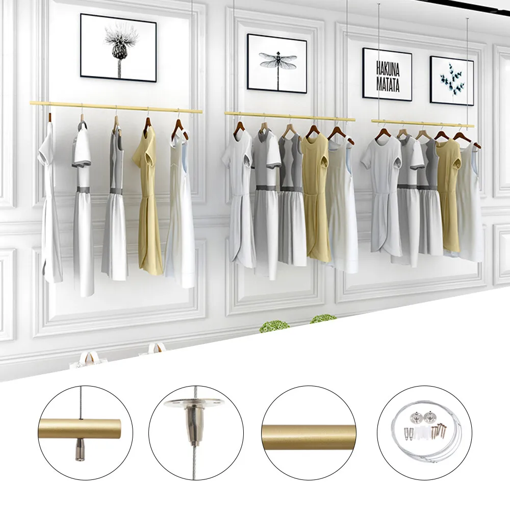 An der Decke montierter Kleiderbügel, Schrank-Organizer, Kleiderständer mit Hängestange