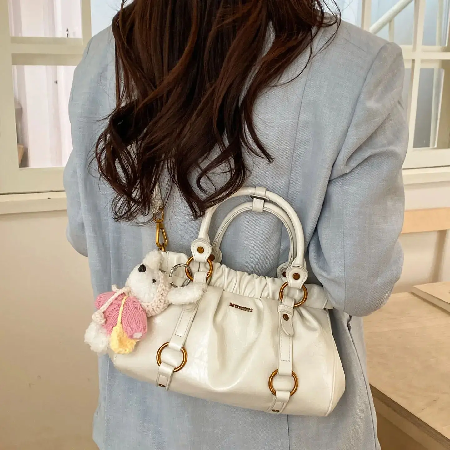 

Folding Handbag 2026 New Fashion Commuting Shoulder Bag Simple Versatile Crossbody Bag High-End Texture PU Leather Women's Bag
