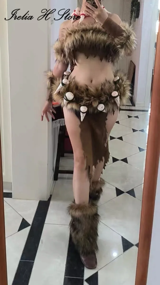 

Irelia H Store Nidalee Cosplay Costume the Bestial Huntress LOL Halloween Role cosplays Game Custom size