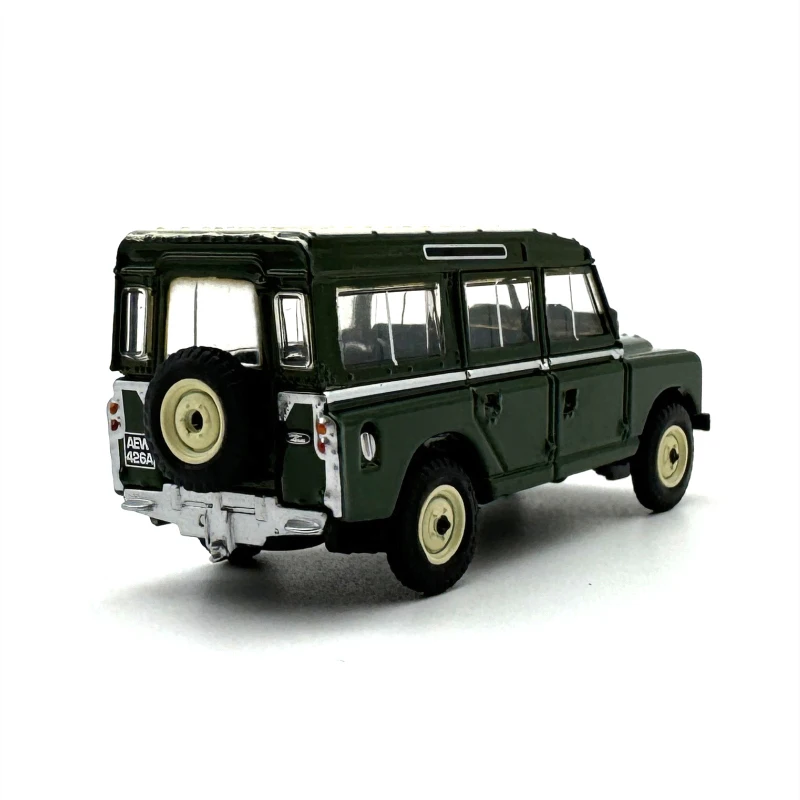 1:76 Scale Diecast Alloy Land Rover Jeep II Station Wagon 1958 Toys Cars Model Classics Nostalgia Adult Gifts Souvenir Display