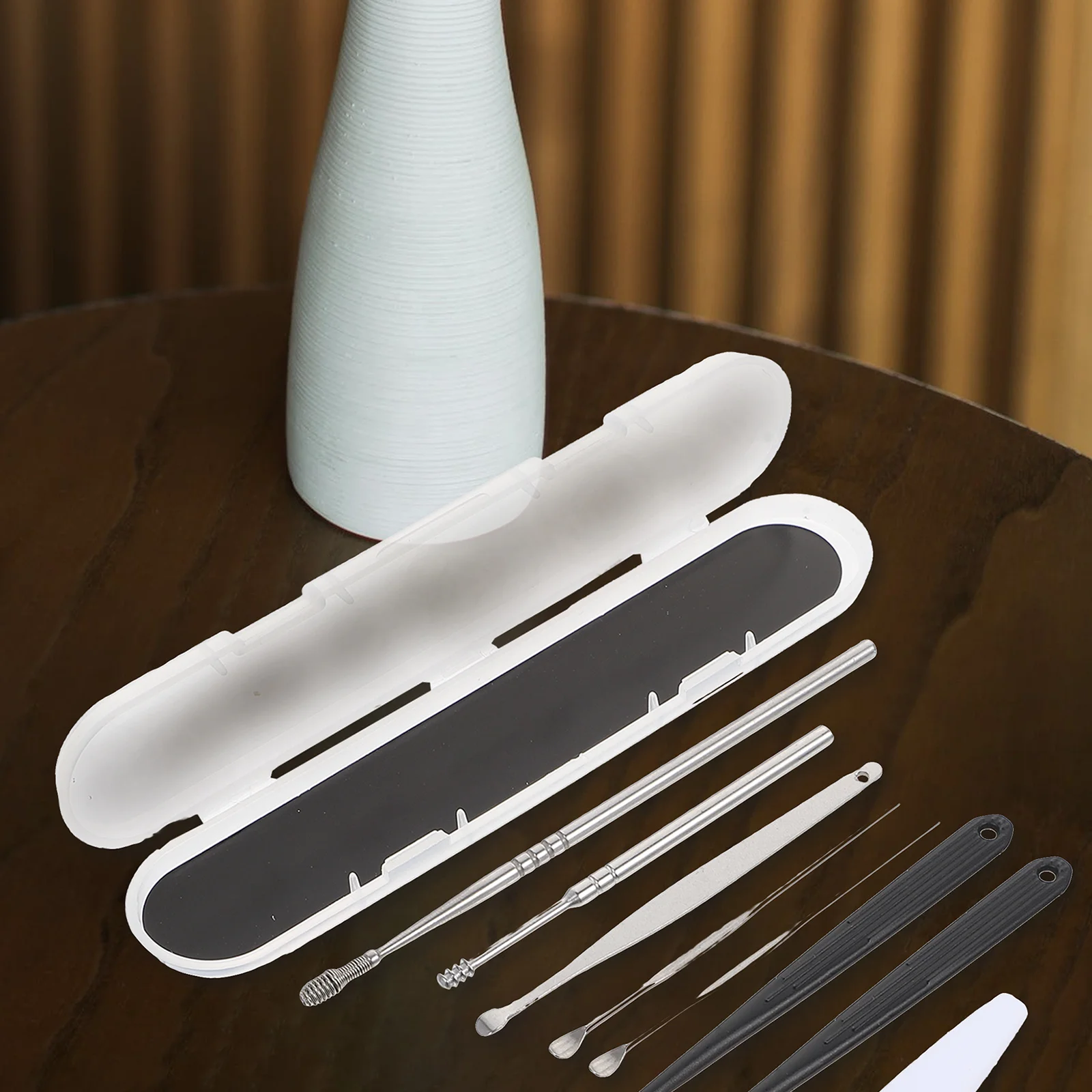 

3 комплекта инструментов для чистки ушной серы, прочные насадки для ушей из нержавеющей стали, безопасные и удобные средства для чистки ушей для ежедневных семейных путешествий