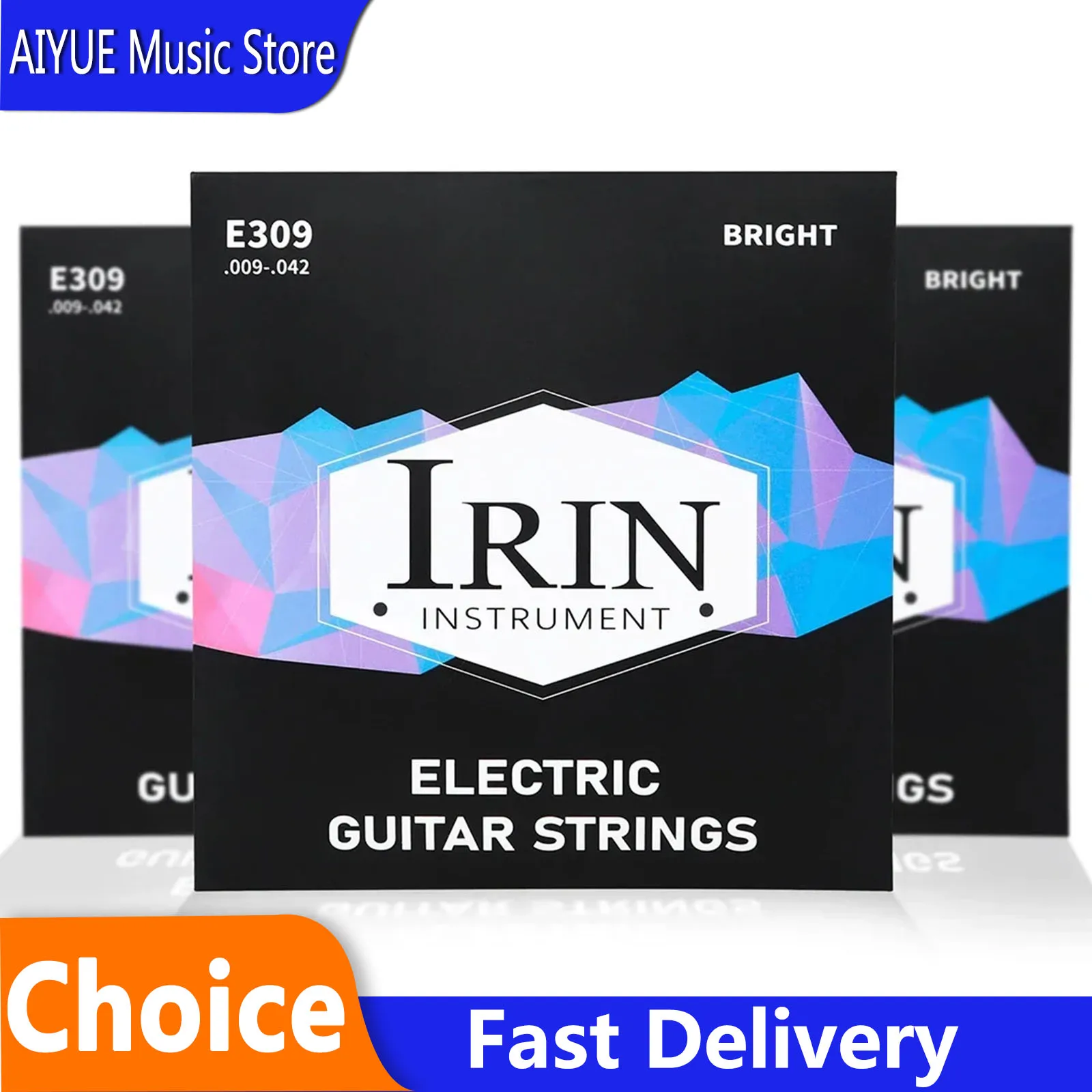 IRIN E309 Electric Guitarra Strings Hexagonal Alloy High Carbon Steel Core Six-String Guitar Strings Guitar Replace Accessories