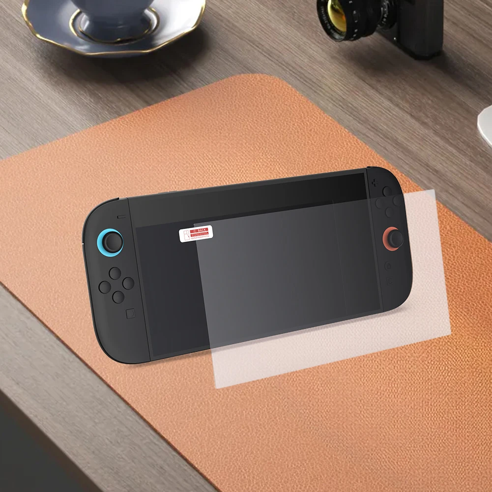 Película de vidro temperado 2 peças, película protetora de vidro temperado anti-arranhões ultra-transparente para nintendo para switch 2, acessórios de jogo