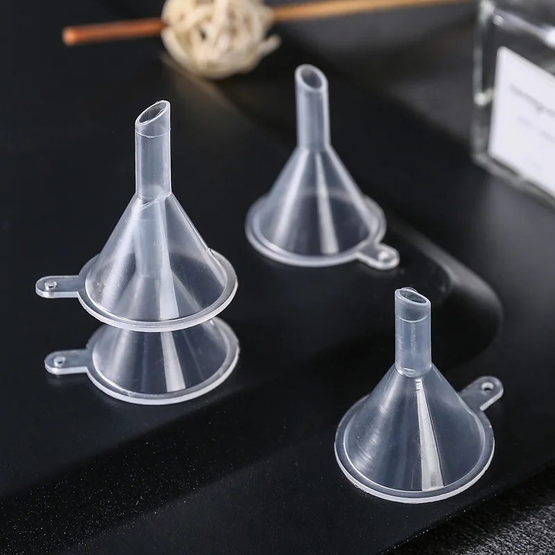 10 Stück Mini-Trichter füllung leere Flasche Verpackungs werkzeug für Reise Kunststoff Mini kleine Trichter für Parfüm Flüssigkeit unerlässlich – Detail 3