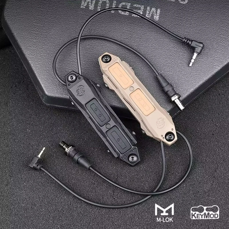 Tactical Augmented Pressure Remote Dual Function Switch Flashlight Scout Light Switch SF/2.5MM/3.5MM