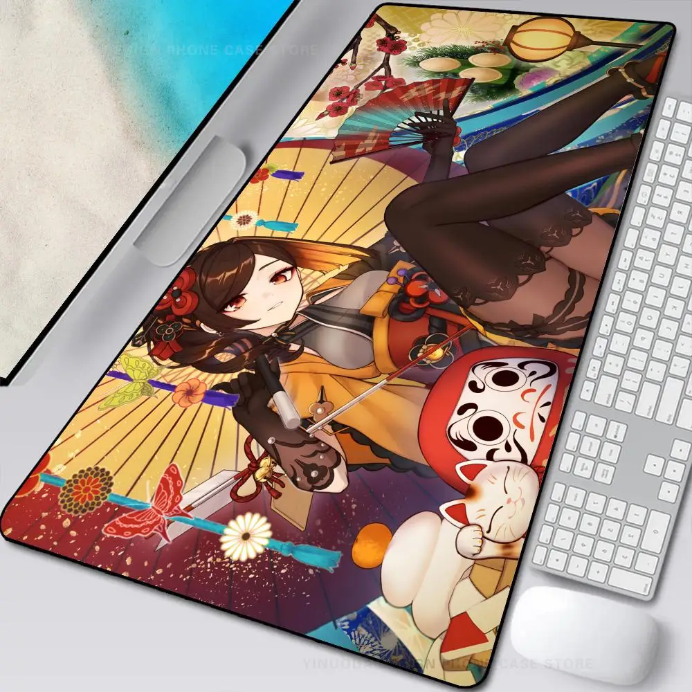 Chiori Genshin Impact Mouse Mat Desk Mat With Pad Gaming Accessories Prime Gaming XXL Keyboard Pad Stitch Padding Mat