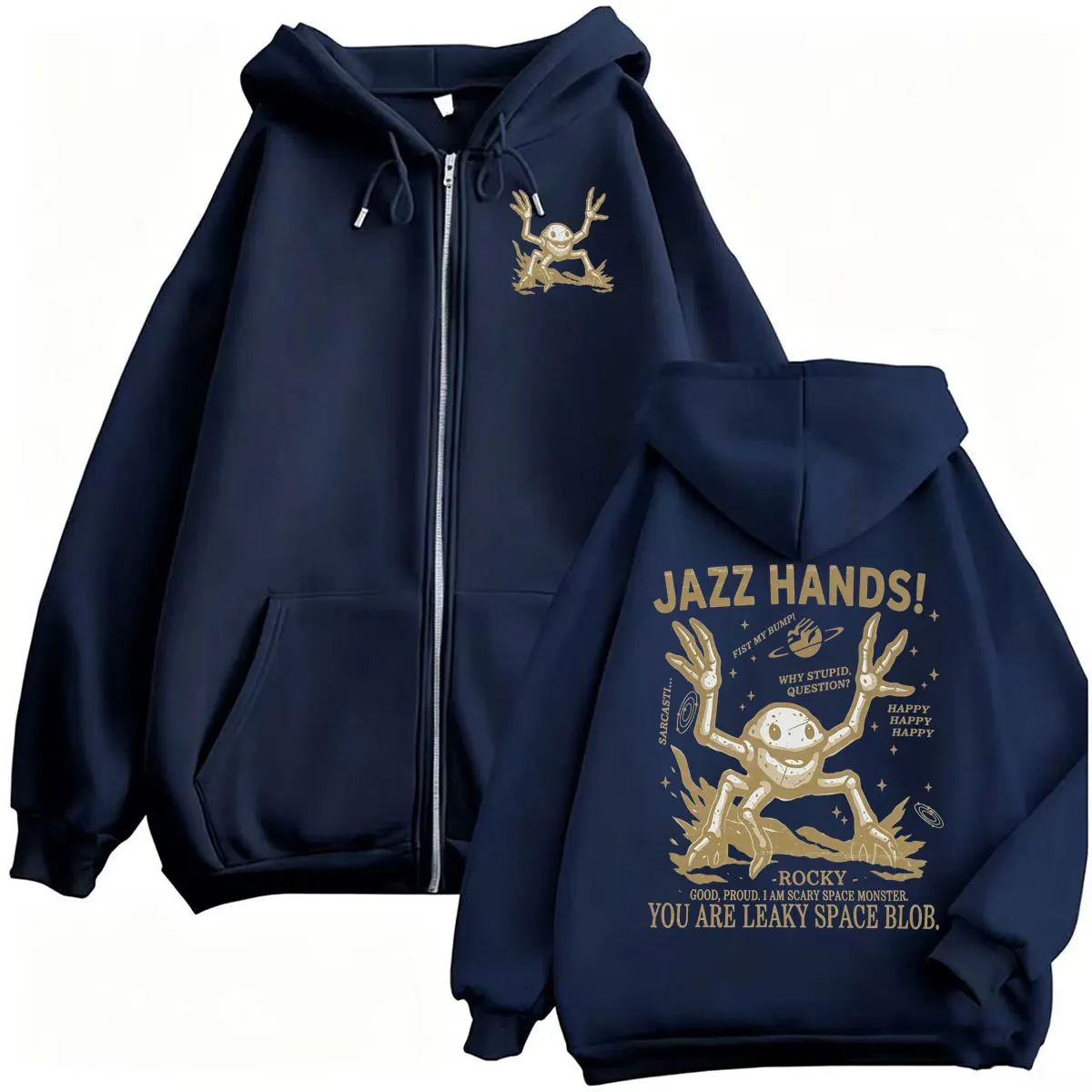 Funny Project Hail Mary Amaze Rocket Rocky Zipper Hoodies Men Women Fashion Retro Long Sleeve Sweatshirt Jacket Coats Streetwear