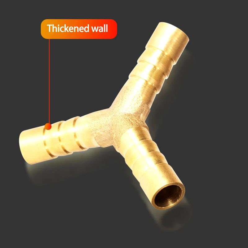 T X Y U tipo latón 4mm 6mm 8mm 10mm 12mm empalmador instalación de tuberías púa de manguera conector de púas de cobre adaptador de acoplador de junta