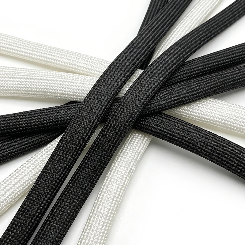 Fiberglass Braided Sleeving 1-12mm 600 Degree Heat Proof Chemical Resistant Shield Tube High Temp Auto Industrial