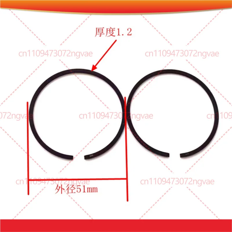 Piston Rings for ZENOAH EBZ8500 Blower, 8500 Leaf Blower Piston Ring Set, Replacement Parts