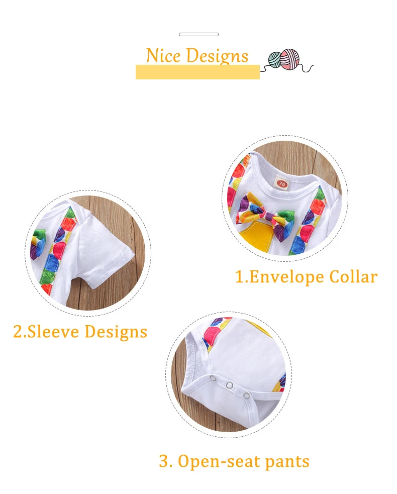 MiniFox Baby-Jungen-Geburtstagsoutfit für ein Jahr, Nummer 1 Zoll, Body und Hosenträger-Shorts mit Y-Rücken, 1 Jahr Geburtstagskuchen-Smash-Sets – Detail 6