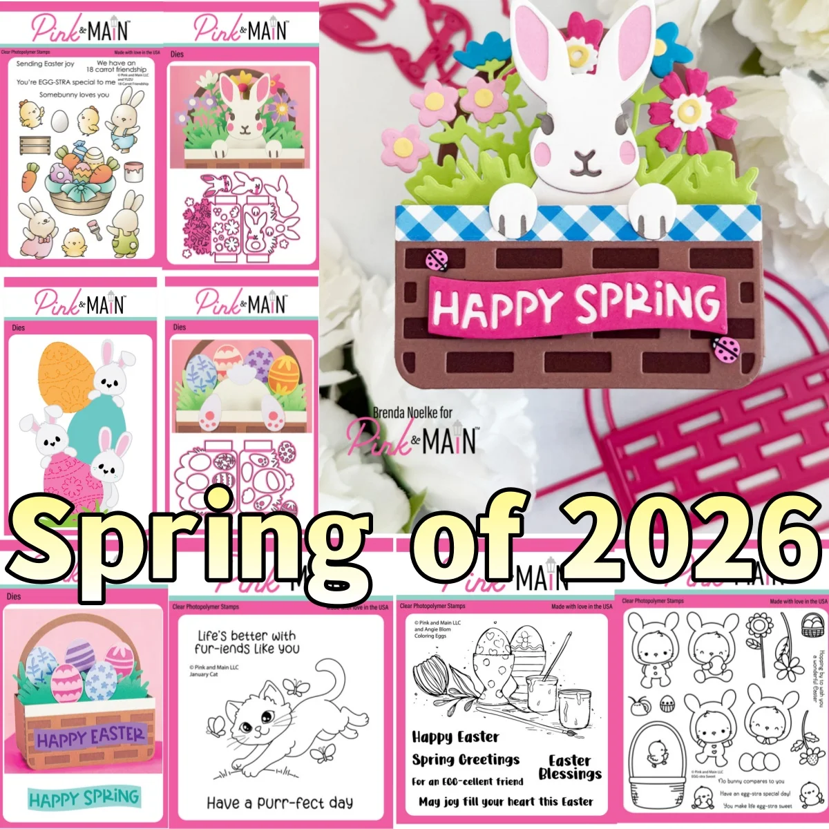 

Easter 2026 Basket Pop Up Bunny Egg Cat Clear Stamps Metal Cutting Dies for DIY Scrapbook Embossed Gift Card Template Decoration