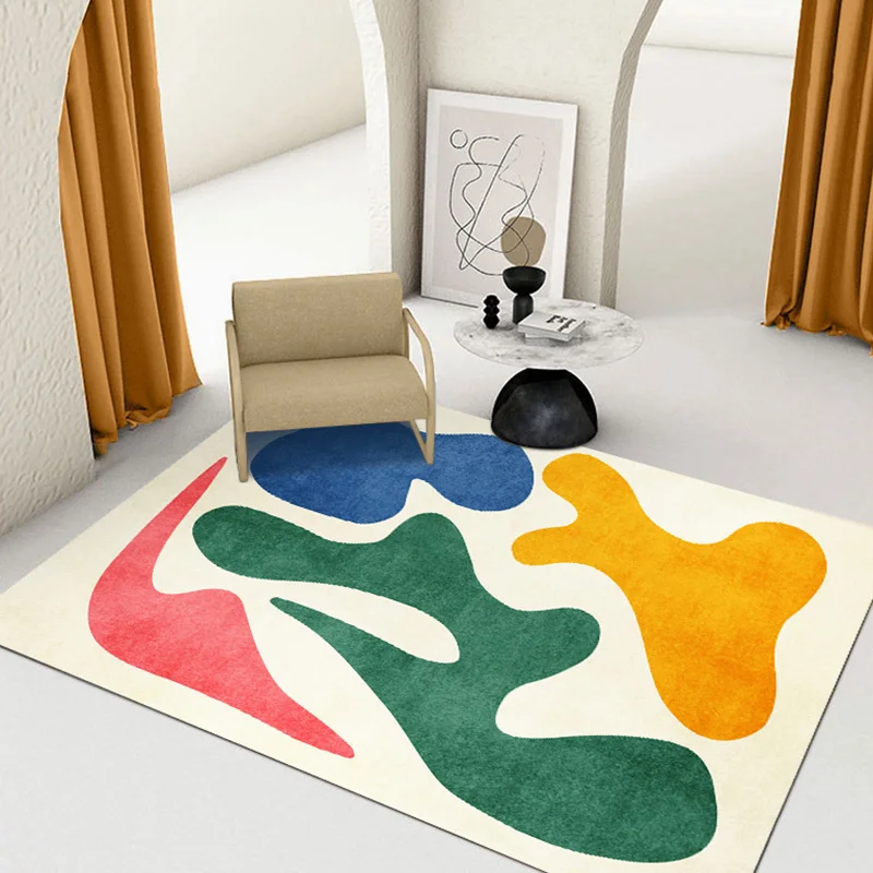 

Living Room Carpets Cute Abstract Multicolor Children Bedroom Rug Large Area Home Decoratio Modern Minimalism IG Mat ковер 러그