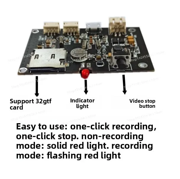 720P Analog AV Signal CVBS Input and Output Vehicle Video Recorder Module DVR Board Single Channel