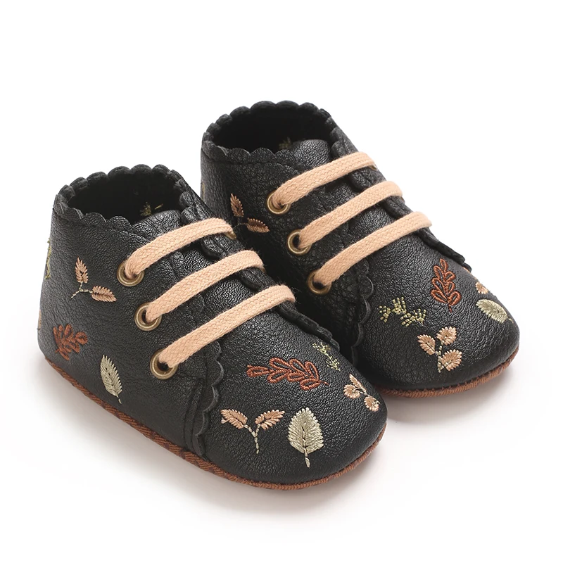 Baby Soft Sole Newborn Infant Unisex Baby Girls Boys embroidery non-slip Sole Shoes Toddler Cozy Winter Warm Prewalke
