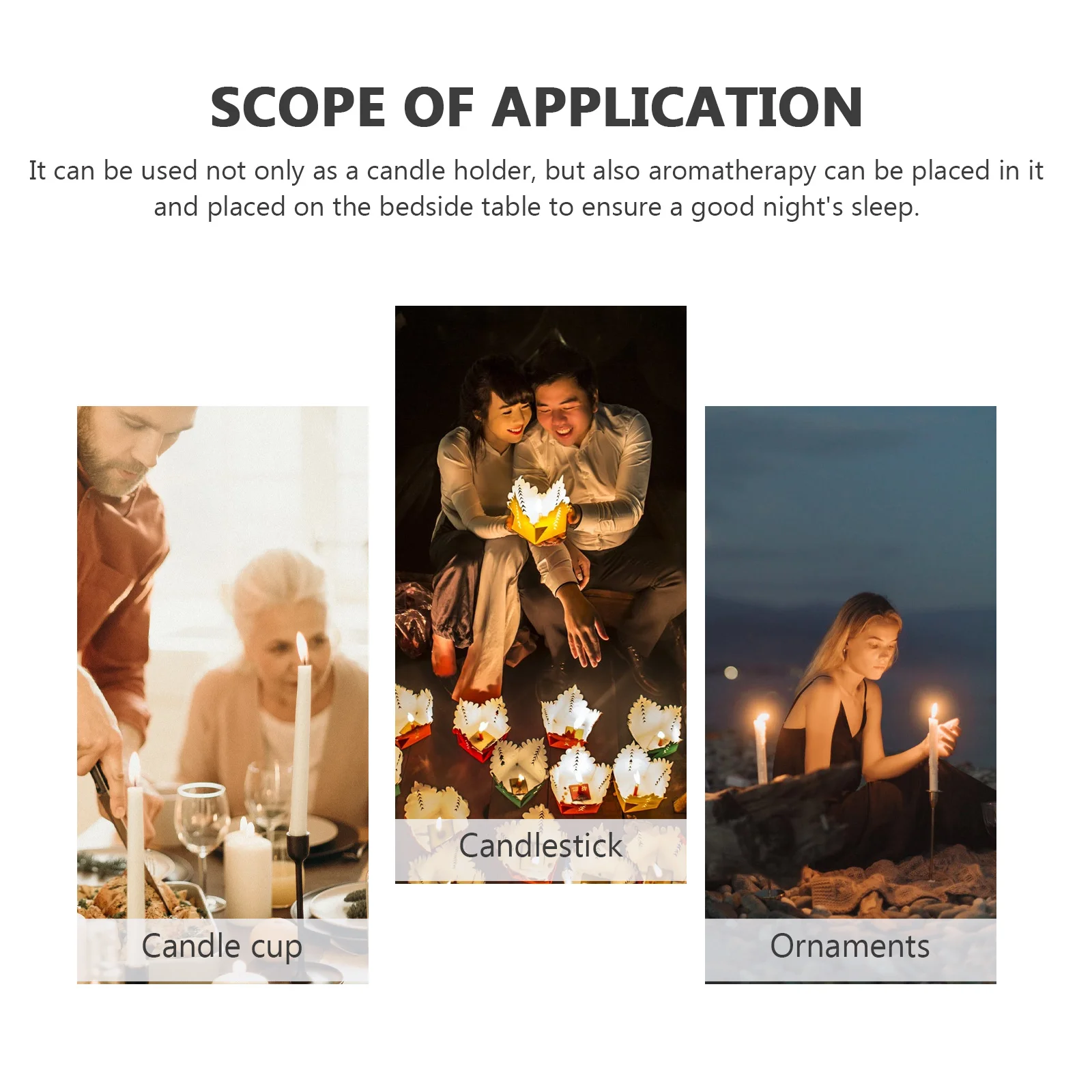 

20Pcs Iron Holders Heat Resistant Stand Romantic Desktop Candlestick Table Decor Desktop Candlestick