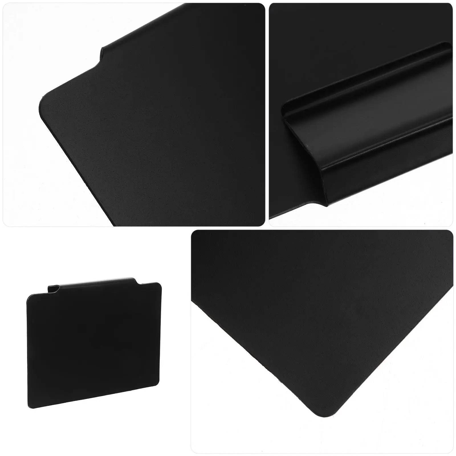 12Pcs Clip on Basket Labels Matte Black Dry Erase Erasable Label Clip Tags Removable Storage Bin Labels Pantry Organization