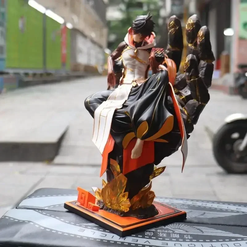 

26cm The World Rock King Zhongli Genshin Impact Pvc Anime Figure High Quality Model Vientiane Office Decor Toys Pvc Statue Model