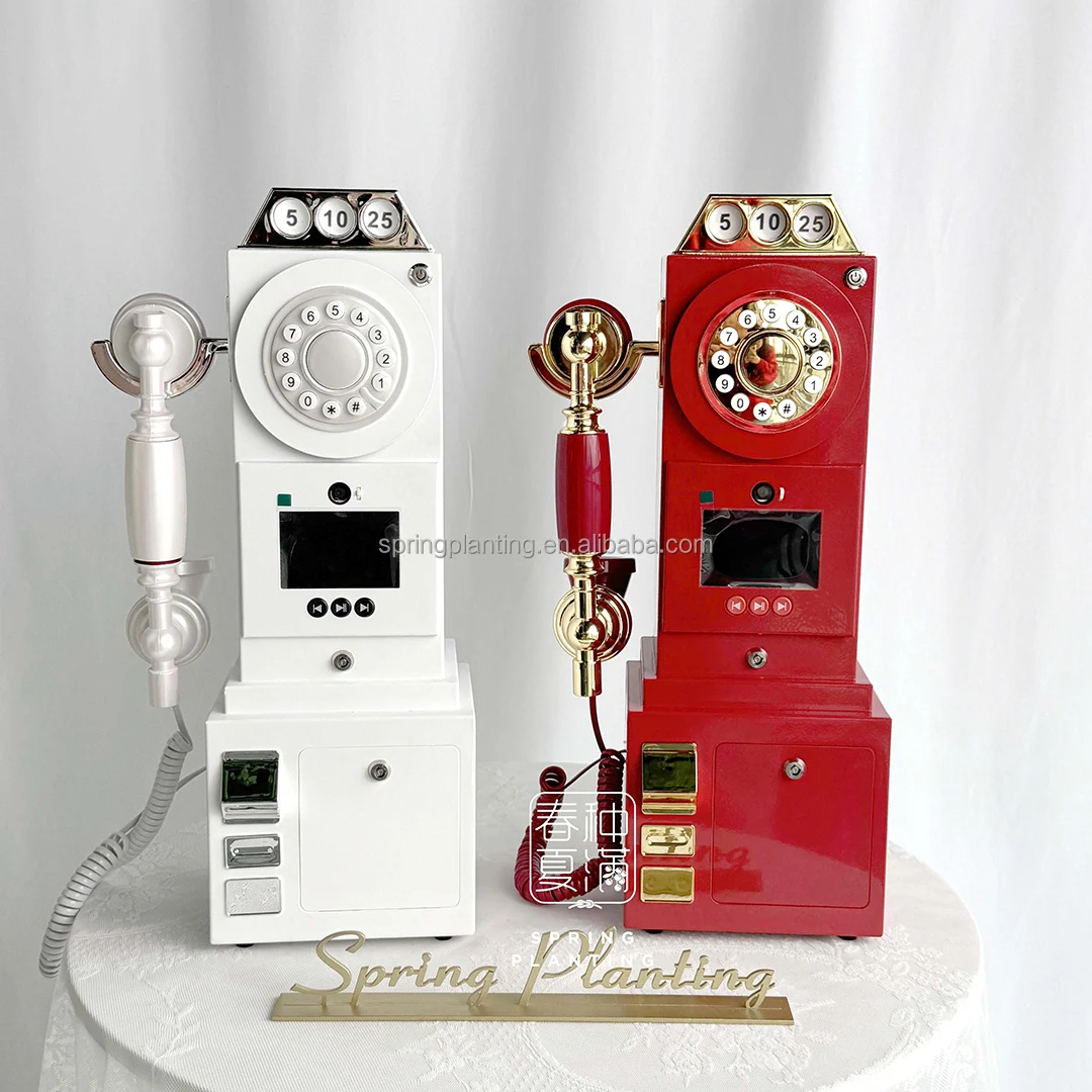1080P Retro Video Guestbook Wedding Video & Audio GuestBook Phone Recorders For Wedding Decorations