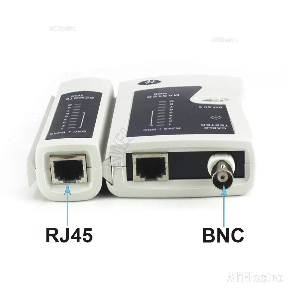 BNC koncentryczny RJ45 Tester kabli Lan Tester sieciowy Cat5 Cat6 Cat7 Narzędzie sieciowe UTP Zestaw naprawczy sieci Zdalny test