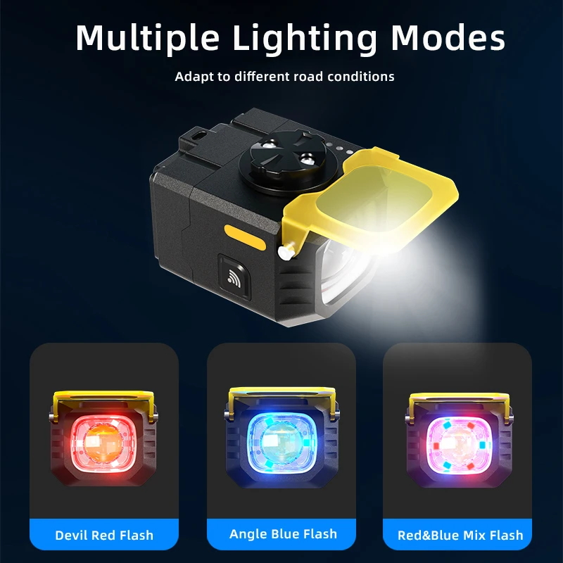 1600LM Bike Headlight 7 Modes MTB Flashlight  Waterproof Rechargeable Road Bike Front Light WIth Remote Bike Accessories
