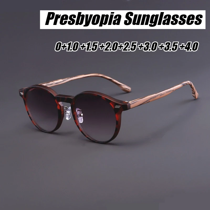 

Unisex New Gray-Lens Reading Glasses 2026 New Vintage Classic Presbyopic Sunglasses Unisex Ultra-Light Reading Glasses To +4.0