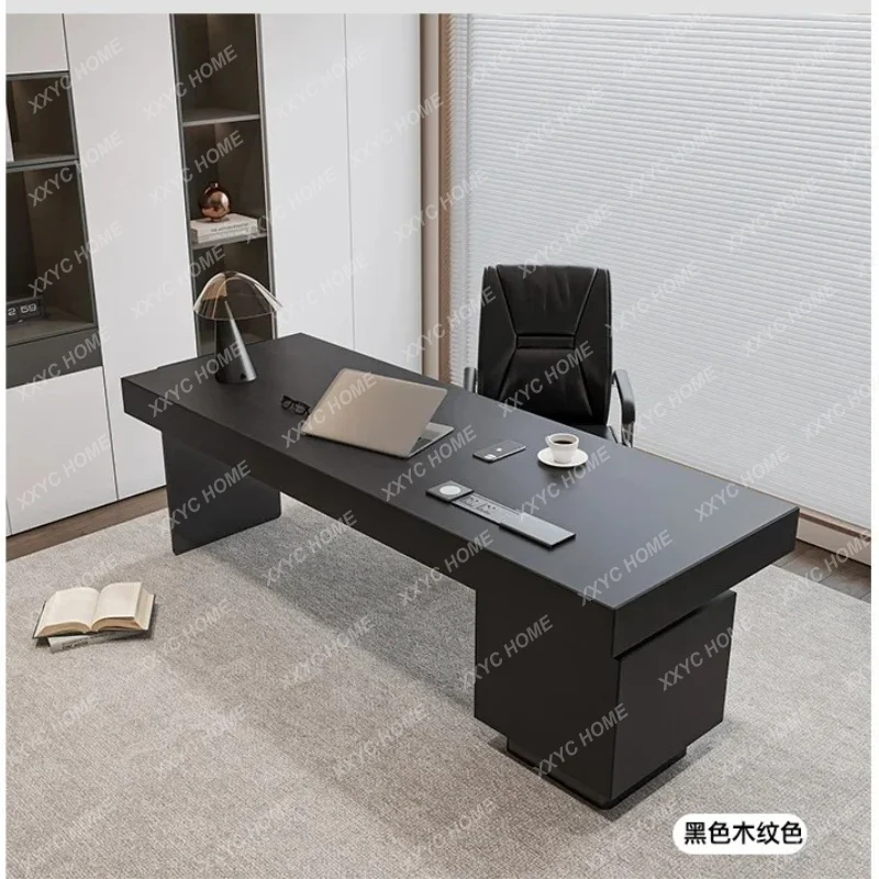 XX Cool Luxury Wood Office Desk Aesthetic Reception Writing Wooden Computer Desk Specialty Executive