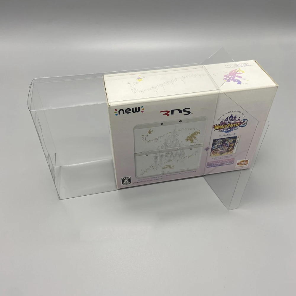 Clear transparent box For new3DS Japan version for Disney Limited Edition game   console  Display  storage PET  protective Box