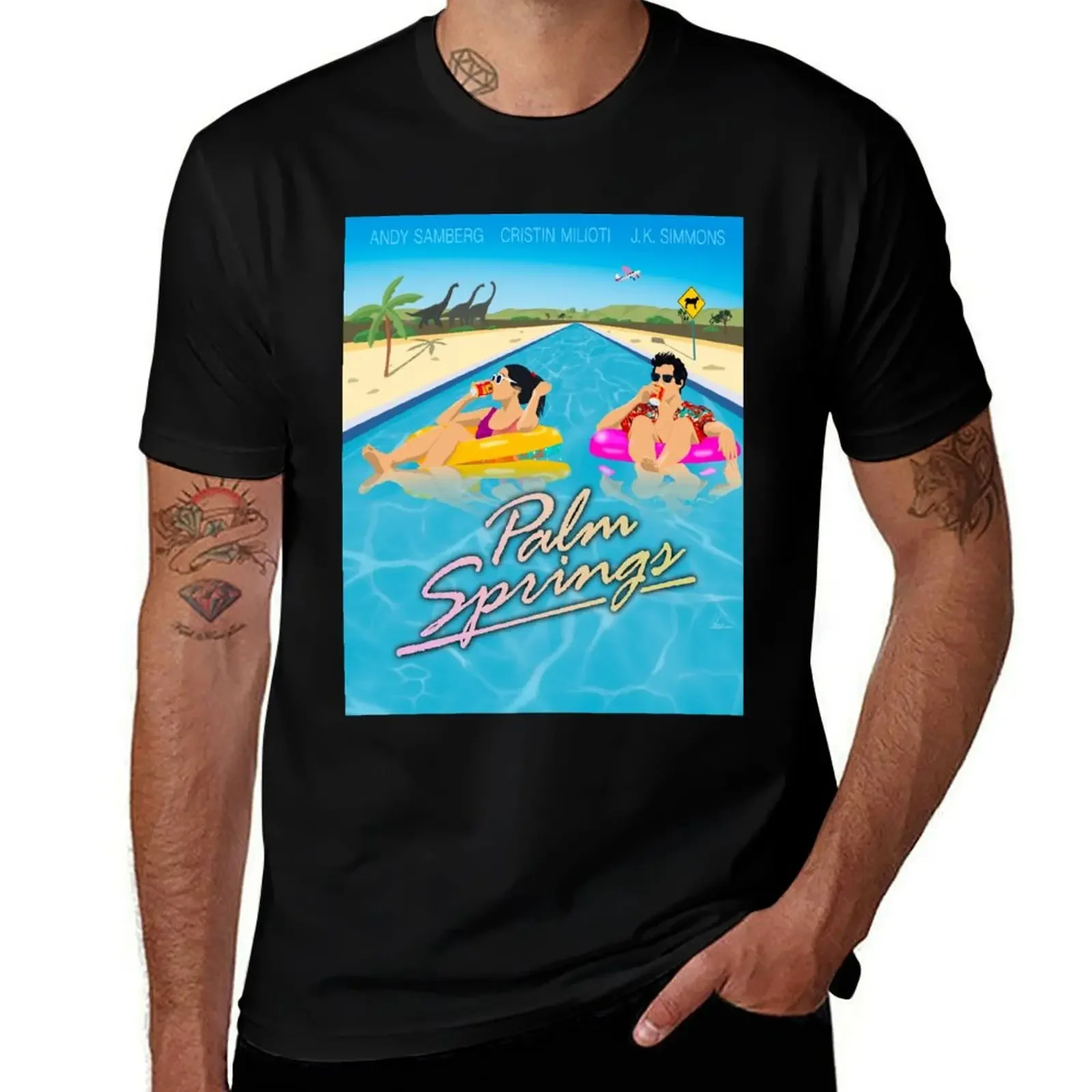 

Palm Springs T-Shirt anime tshirt graphics hippie clothes heavy weight t shirts for men