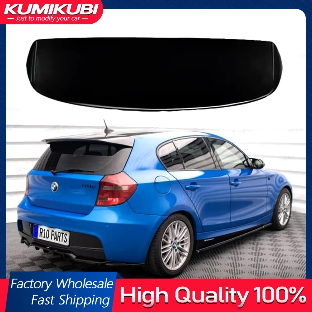 E87 Grote Spoiler FRP/Carbon Fiber Achterklep Daklip Kofferbak Spoiler Glasvezel Wing Voor 2004-2012 BMW 1 Serie E81 E87 Hatchback
