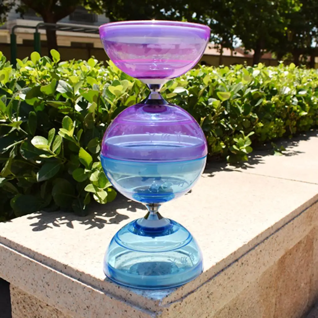 Unikalny Diabolo z 3 łożyskami i kijami, gumowa zabawka do gry w piłkę, zabawki koordynacyjne dla dzieci i nastolatków, do wyboru