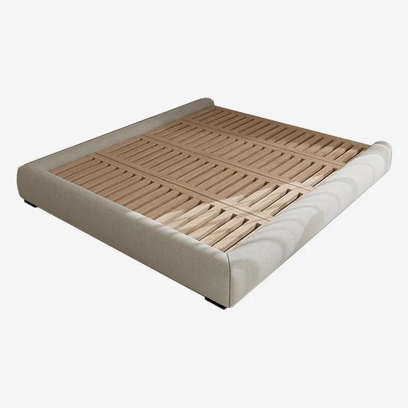 

Minimalist, no bedside, cloth bed, no backrest bed frame box, storage, small apartment, removable cotton