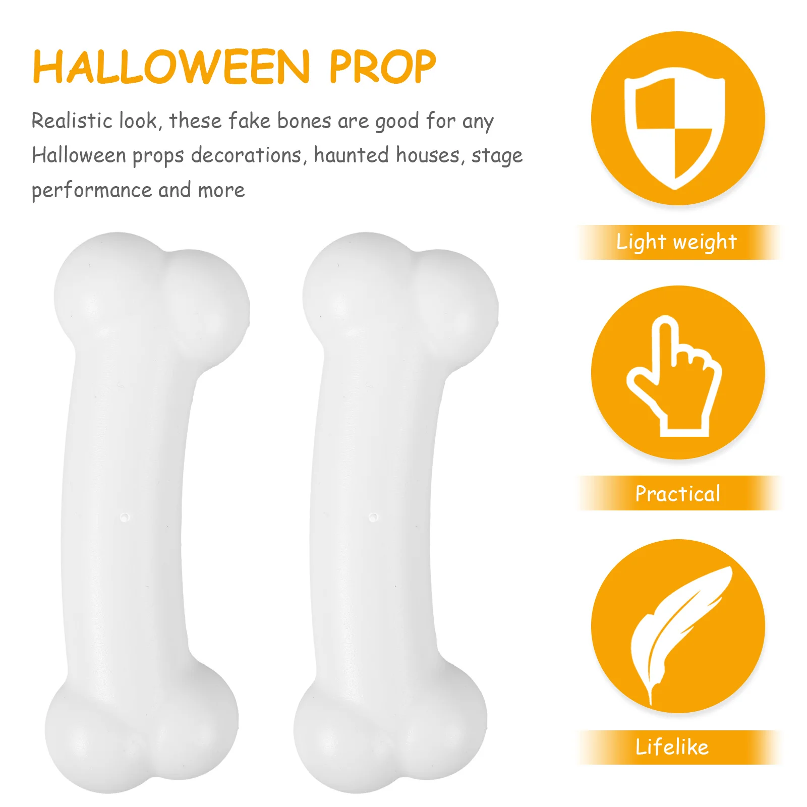 50 Stuks Simulatie Bone Props Plastic Botten Voor Halloween Decoratie Nep Bone Prank Levert Botten Ornament Nieuwigheid Gag