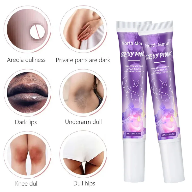 Crema sbiancante per il corpo per la pelle scura Area intima essenza rosa dulness illumina la pelle sbiancante bellezza salute per Dropshipping 20g