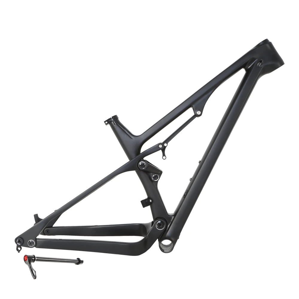 Twitter 29er Full Suspension Rockshox Mountain Bike Frame 148*12mm Thru Axle 15/17/19inch MTB Frame T1000 Carbon Bicycle Frame